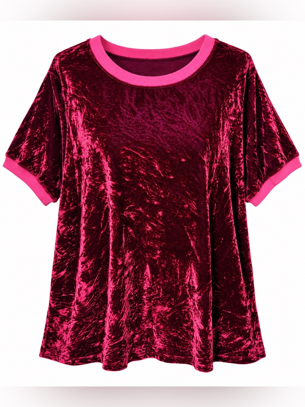 Pete & Greta Johnny Was Velvet Silk Tunic Burgundy Y2K Whimsygoth Boho M